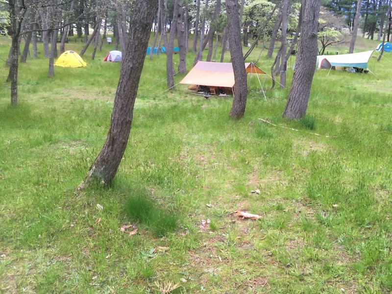 西浜コテージ村・キャンプ場のテントサイト